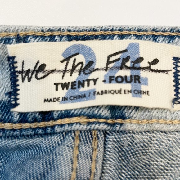 NWOT Free People Jeans 24 We The Free Naomi Floral Flare FP1 - Picture 7 of 10